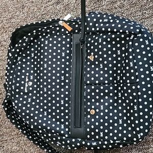 Michael Kors MK black polka dot backpack